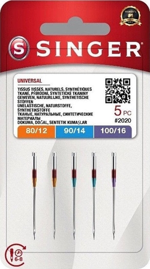 Изображение Singer Iga SINGER N2020 -12/80-14/90-16/100 blister 5szt