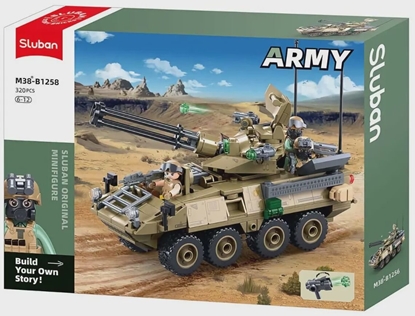 Picture of Sluban konstruktor  wojskowy opancerzony pojazd Stryker ADS, 320 det., 6+ (18,3 cm)