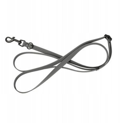 Picture of Smycz dla psa 3w1 z wytrzymaej gumy, szara, 16mm/1,00-1,80 m