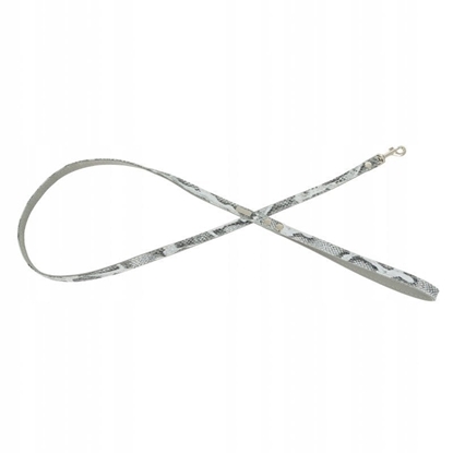 Picture of Smycz dla psa, Wild Snake, szara, skórzana nikiel, 13mm/120cm