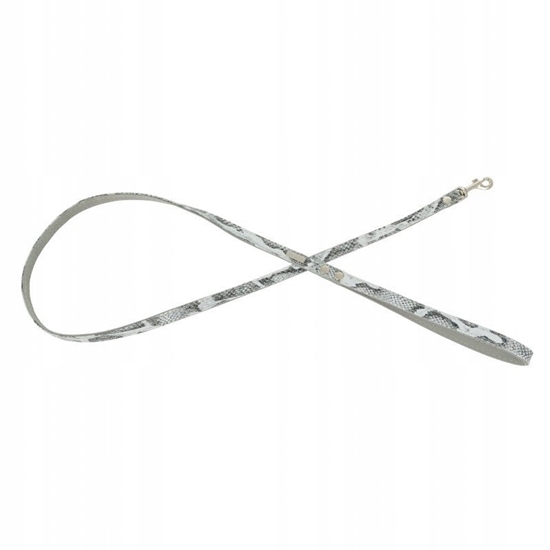 Picture of Smycz dla psa, Wild Snake, szara, skórzana nikiel, 13mm/120cm