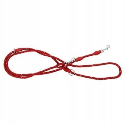 Picture of Smycz regulowana dla psa, Rope, czerwona, sznur odblaskowy, 120cm/6mm