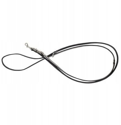 Picture of Smycz regulowana skórzana dla psa, szary/czarny, M-L, 20mm/200cm