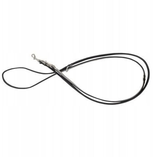 Picture of Smycz regulowana skórzana dla psa, szary/czarny, M-L, 20mm/200cm