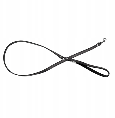 Picture of Smycz skórzana dla psa, czarny/czarny, M-L, 20mm/120cm