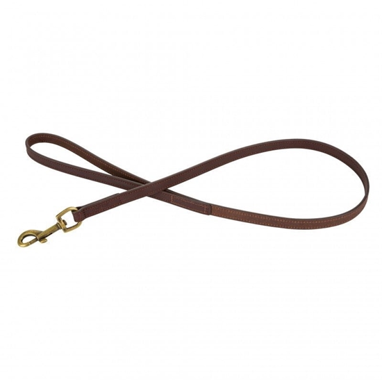 Picture of Smycz skórzana, 15 mm / 100 cm, ciemny brz