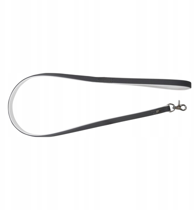 Picture of Smycz skórzana, 20 mm x 120 cm, szary-biay