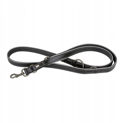 Picture of Smycz skórzana, 25 mm / 200 cm, czarna