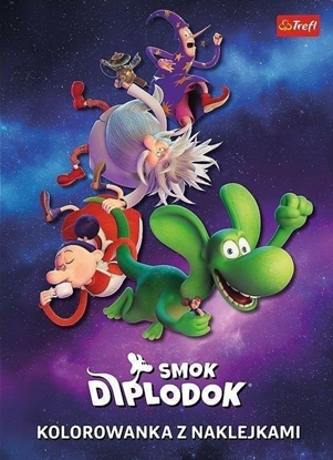 Picture of Smok Diplodok. Kolorowanka z naklejkami