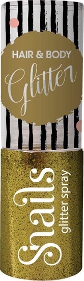Picture of Snails Snails, Spray z brokatem do wosów i ciaa dla dzieci Glamour, Gold, 10g