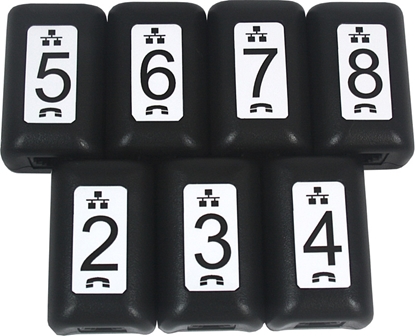 Изображение Softing It Networks SOFTING Wiremap Identifikatoren, Set mit 7 Stück (#2 - #8)