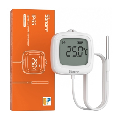 Изображение Sonoff Czujnik Temperatury ZigBee LCD SNZB-02LD (z sond)