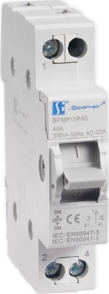 Изображение Spamel Przecznik moduowy wyboru zasilania sieci 1P 40A SPMP/1P40