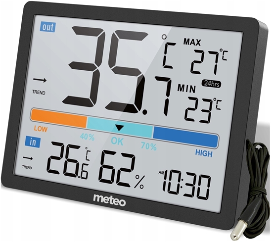 Picture of STACJA POGODOWA CYFROWA TERMOMETR METEO SP109C