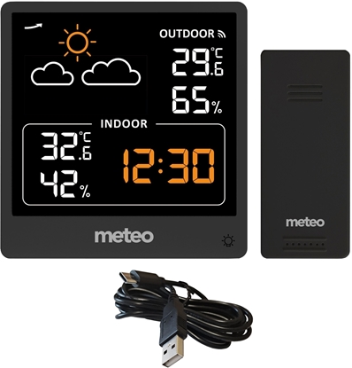 Изображение STACJA POGODOWA METEO SP200 Z POGODYNKA EKRAN LCD CZUJNIK BEZPRZEWODOWY