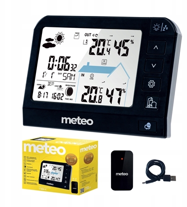 Picture of STACJA POGODOWA METEO SP204 POGODYNKA HIGROMETR CZUJNIK ZEWNTRZNY DCF