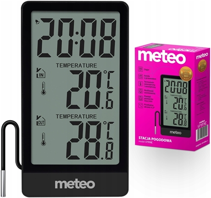 Picture of Stacja Pogodowa Termometr zewntrzny pokojowy wewntrzny METEO SP111C