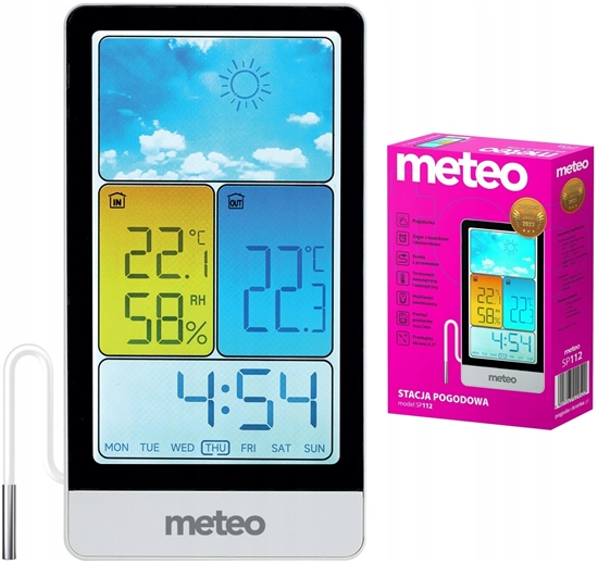 Picture of Stacja Pogodowa Termometr zewntrzny pokojowy wewntrzny METEO SP112