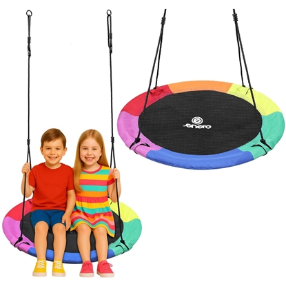 Picture of Stārķa ligzdas dārza šūpoles 110 cm XXXL varavīksnes 6