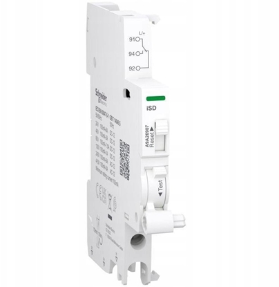 Изображение Styk sygnalizacyjny Acti9 SD (wskazanie wyzwolenia elektrycznego), 2-100 mA, 1 przemienny (1 CO), zaciski dolne A9N26917