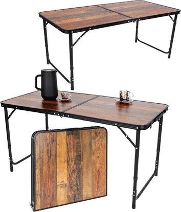 Attēls no STOLIK TURYSTYCZNY SKADANY KEMPINGOWY 120X60X70/62/55CM DREWNO