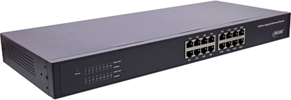 Attēls no Switch InLine InLine® Gigabit Network Switch 16-Port, 1Gb/s, 19" 1U, metal, fanless