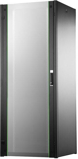 Изображение Szafa DIGIT Szafa sieciowa stojca Hyper Pro 19 42U rack 800x800, drzwi przednie szklane czarne, 1000kg
