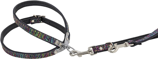 Изображение Szelki dla psa skórzane Laser, L-XL, 16mm/55cm