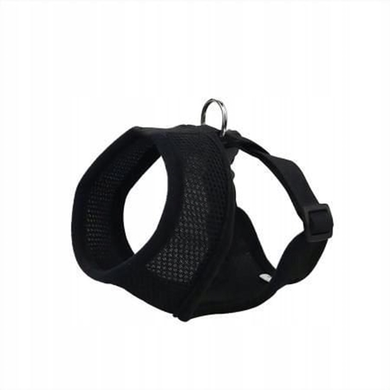 Picture of Szelki, dla psa, czarne, siatka i poliester, M, ob.szyi 36cm/ob.klatki 44-57cm