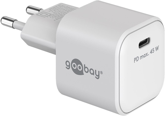 Изображение Szybka adowarka USB-C PD Nano (45 W), biaa, 65332