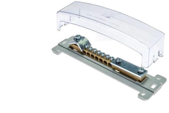 Изображение Szyna wyrównujca potencja 7x16+1x50mm2+ bednarka z przezroczyst pokryw