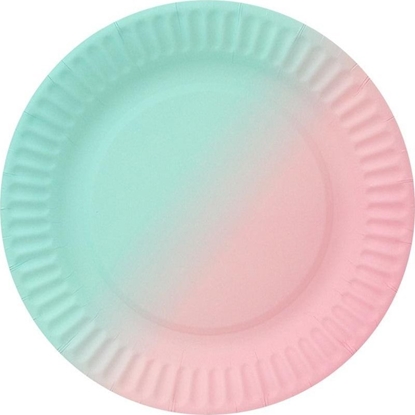 Attēls no Talerzyki papierowe ombre 18cm 6szt