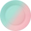 Attēls no Talerzyki papierowe ombre 18cm 6szt