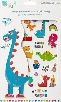 Attēls no Tatuae wiecce w ciemnoci dinozaury 2 arkusze
