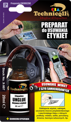 Изображение Technicqll Preparat do usuwania etykiet 20ml na blistrze P-997