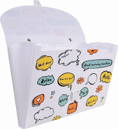 Изображение Teczka A4 z uchwytem biaa z printem