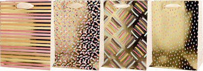 Изображение Teka Torba prezentowa 18x23 zoto-pastelowa mix