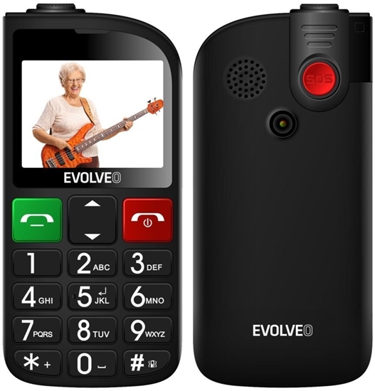 Picture of Telefon komórkowy Evolveo EVOLVEO Telefon komórkowy dla seniorów z adowark EasyPhone FL czarny