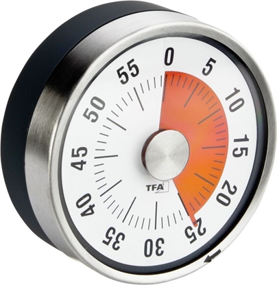 Attēls no TFA 38.1028.10      black/silver puck kitchen timer