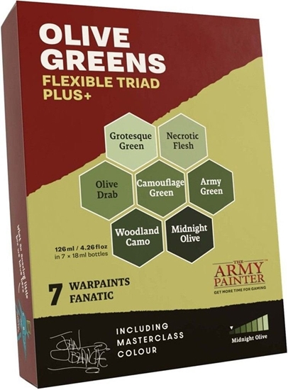 Изображение The Army Painter: Flexible Triad PLUS+ - Olive Greens