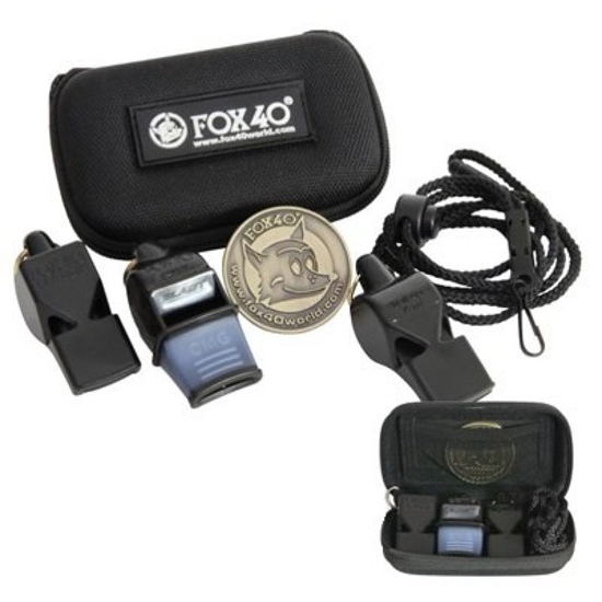 Изображение Tiesneša komplekts FOX 3 svilpes + futrālis 6906-0500