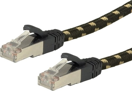 Изображение Tīkla kabelis GOLD S/FTP Cat.6A, 0.5m, Roline