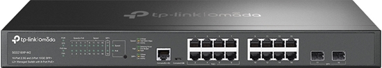 Picture of Tp-Link Technologies TP-Link Omada 16-Port 2.5G and 2-Port 10GE SFP+ L2+ Managed Switch with 8-Port PoE+