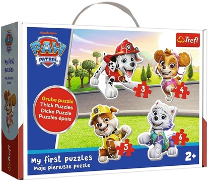 Attēls no Trefl Puzzle Psi Patrol Baby Classic - Kochane pieski - cznie 18 elementów (36136)