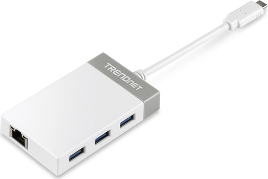 Изображение HUB USB TRENDnet 1x RJ-45  + 3x USB-A 3.0 (TUC-ETGH3)