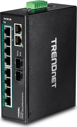 Picture of Trendnet Industrie Switch 10Port Gbit PoE+ Metall