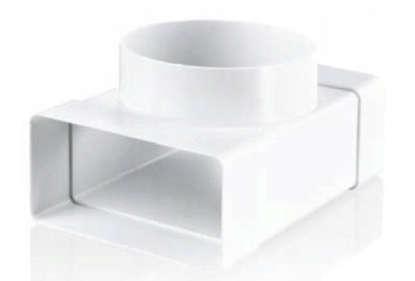 Attēls no Trójnik paski przelotowy fi 100/110x50mm biay KP55-6KO