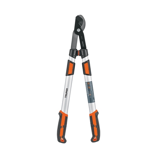 Изображение Dārza grieznes ar izliektu āķveida asmeni un spēka pārnesumu Truper TEX-122; 49-75 cm