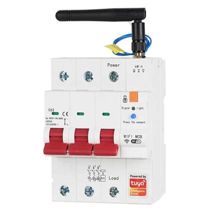 Attēls no TUYA Smart Circuit Breaker, 3P, Wi-Fi, RS485, 63A