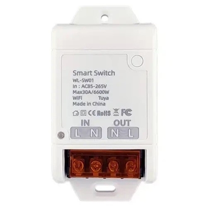 Attēls no TUYA Smart Switch, Wi-Fi, 30A, AC 100-240V, 6600W
